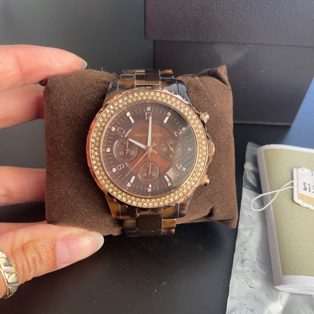 Michael Kors Tortoise Shell Watch